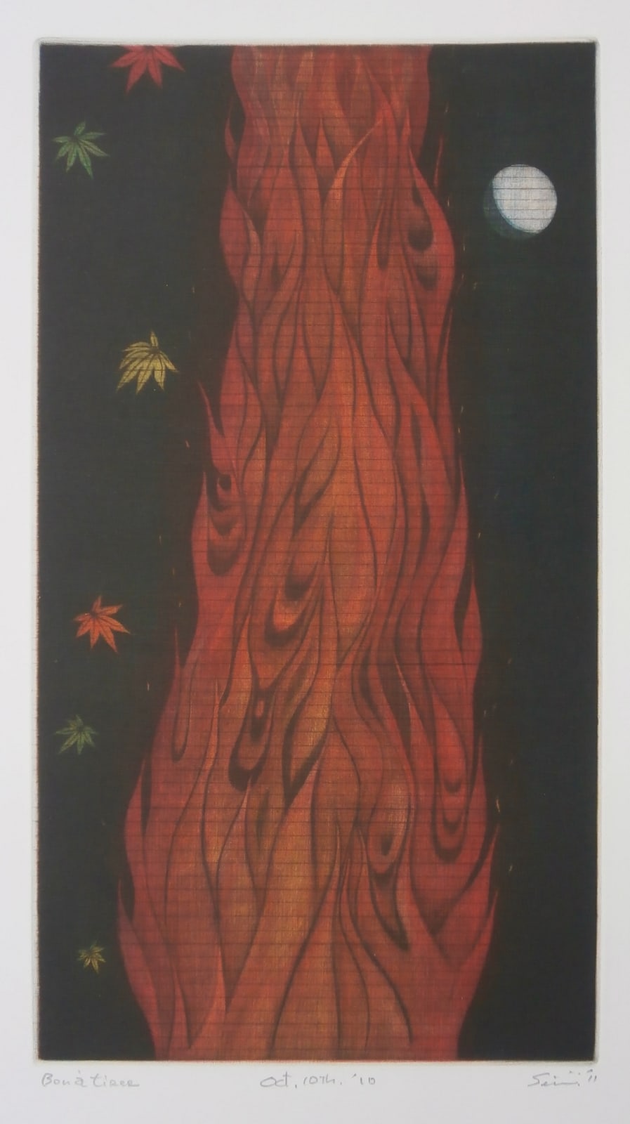 Seiichi Hiroshima, November Moon - Night Fire, 2011
