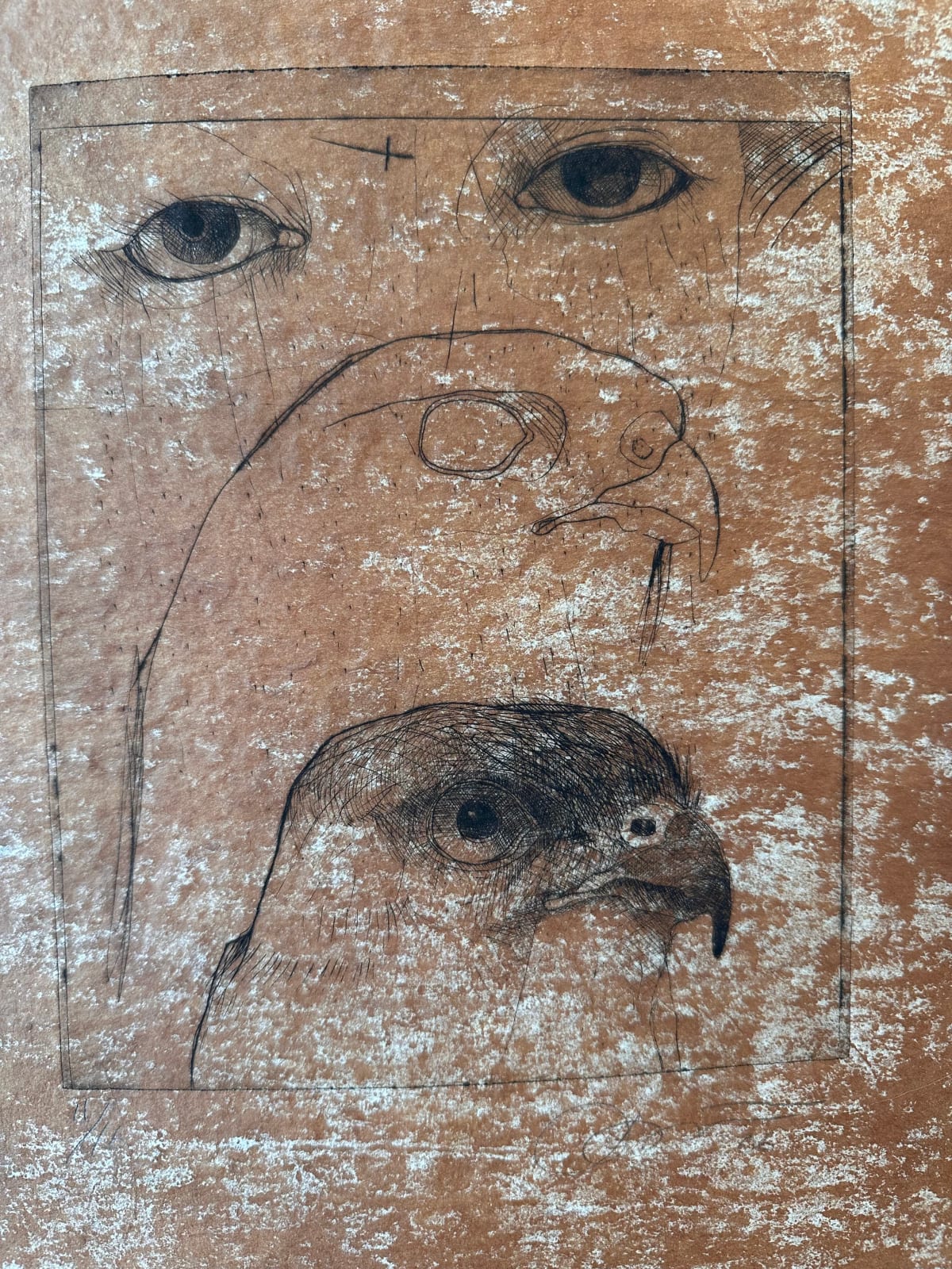 Rick Bartow, 3 Views of Hawk, 2005