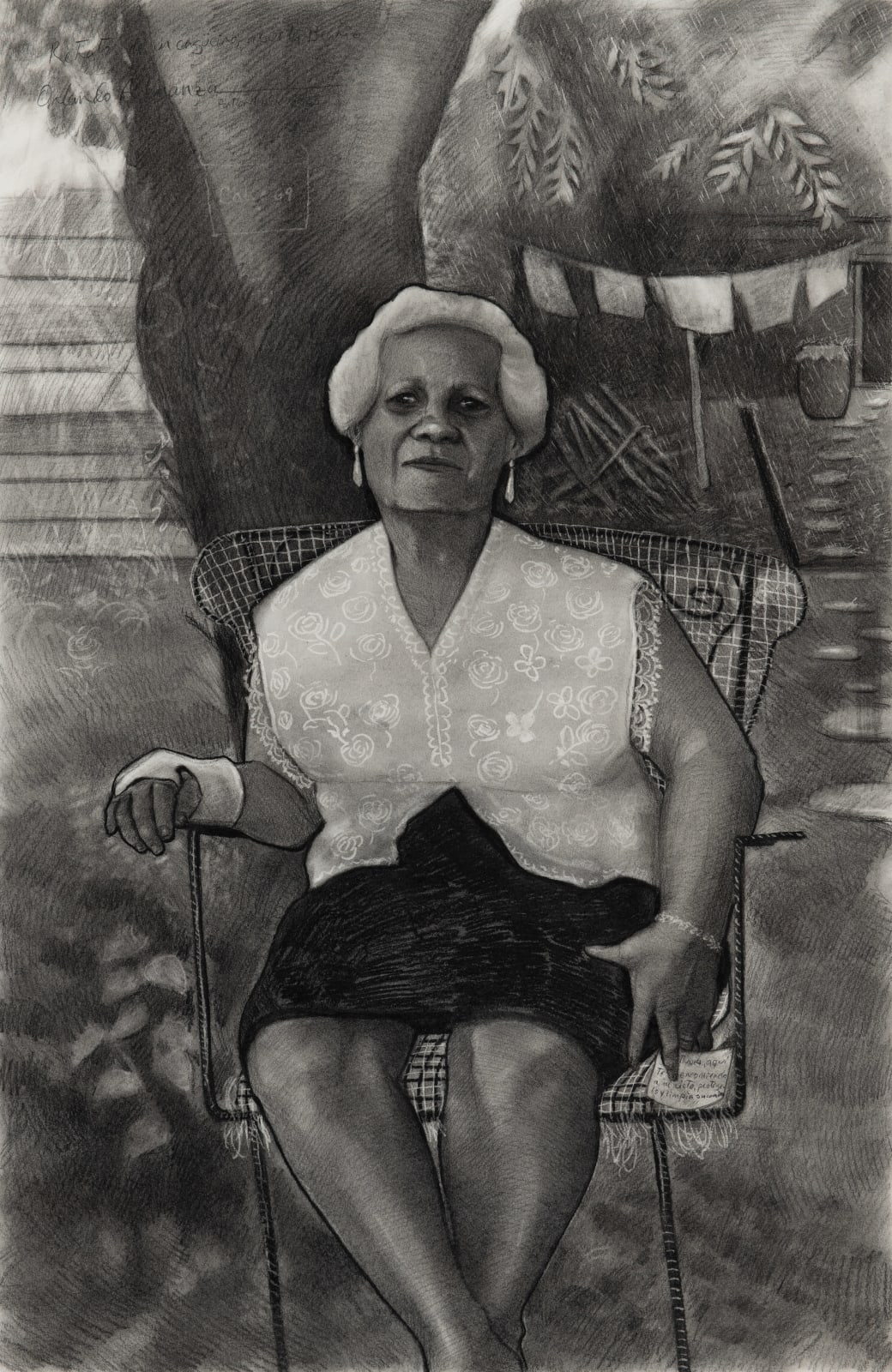 Orlando Almanza, Portrait of a Shapeshifter, Grandmother Beatriz (Retrato de un Cagüeiro, Abuela Beatriz), 2023