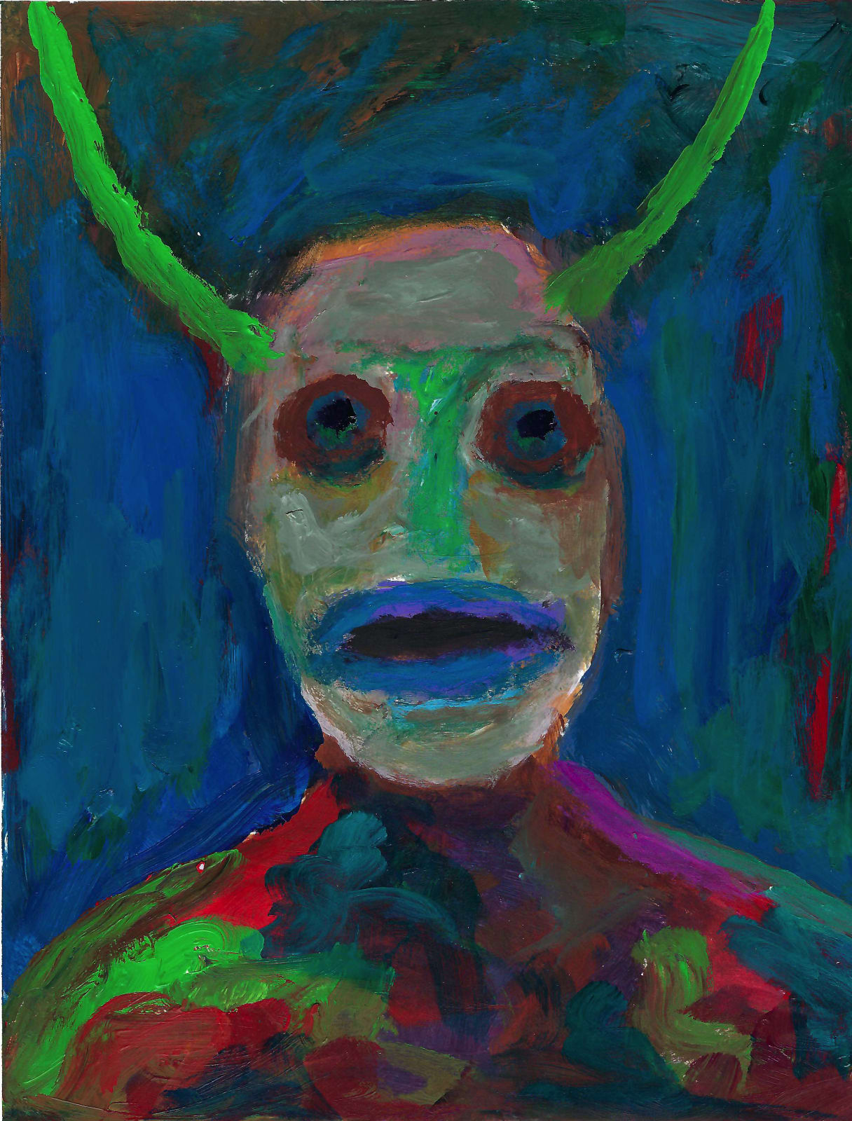 Jim Denomie, Spiritual Portrait I, 2021