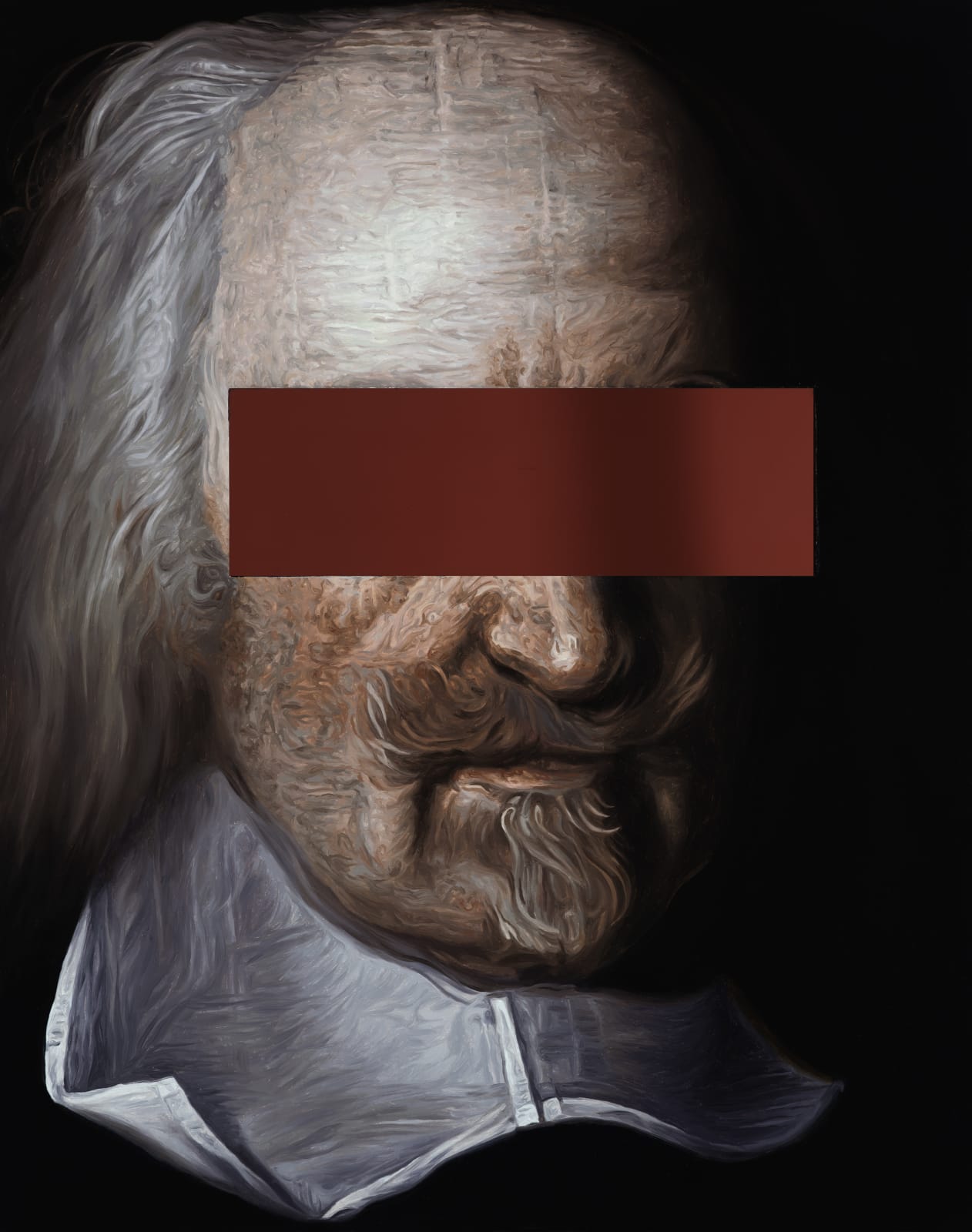 Jake Scharbach, Thomas Hobbes, after John Michael Wright, 1669-1670, 2020