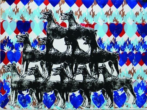 V. Maldonado, Flame of Color Field #3, 2004