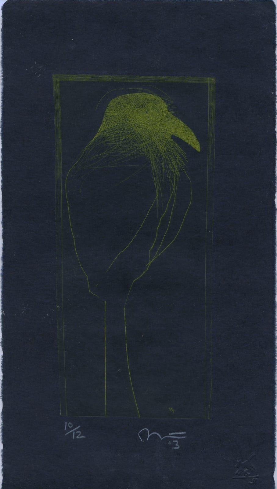 Rick Bartow, Crow at Sunset, 2003