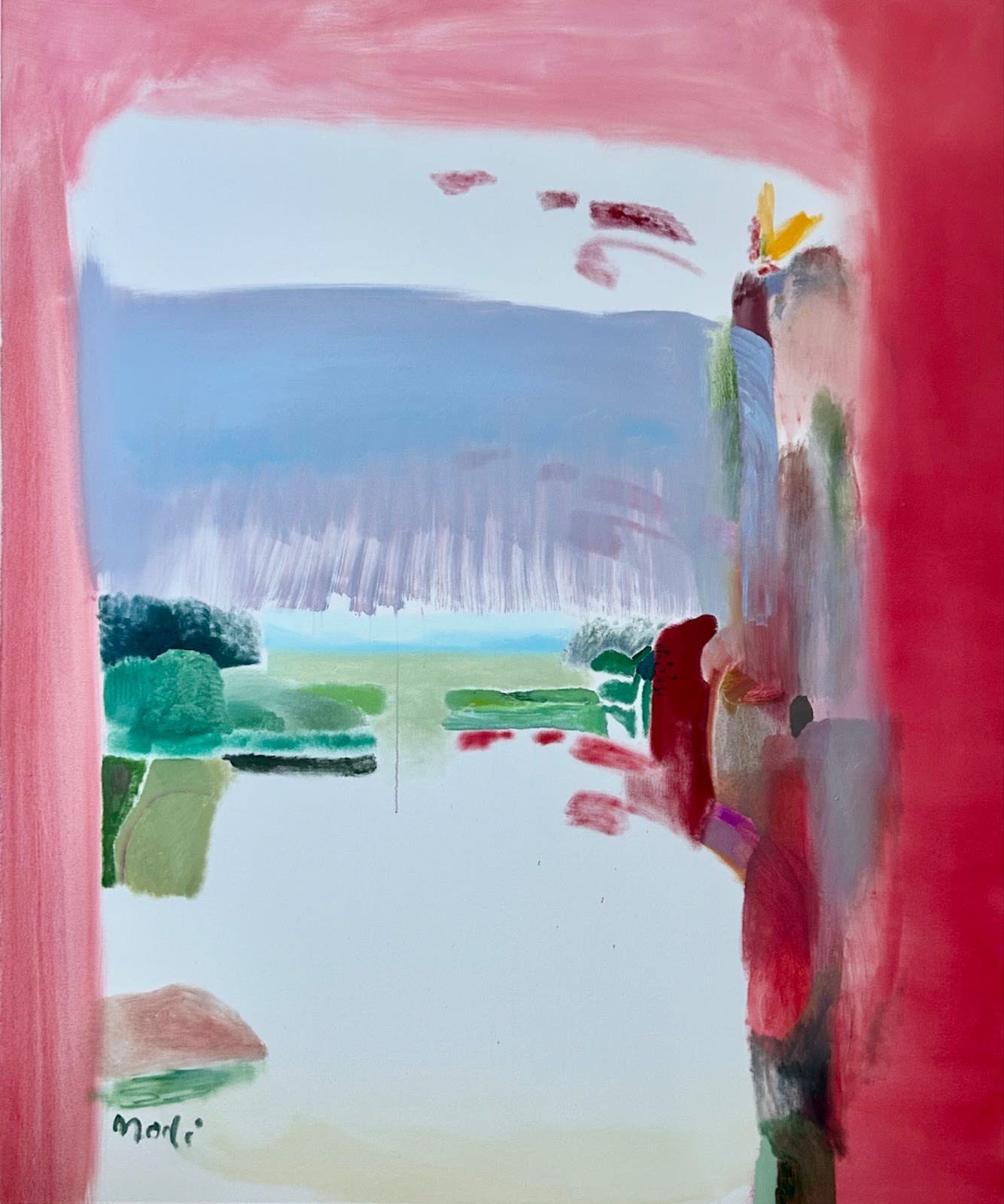 Holly Osborne, Landscape Dreams in Bed, 2025