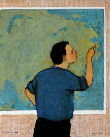 Brian Kershisnik, Finding a place, 2025