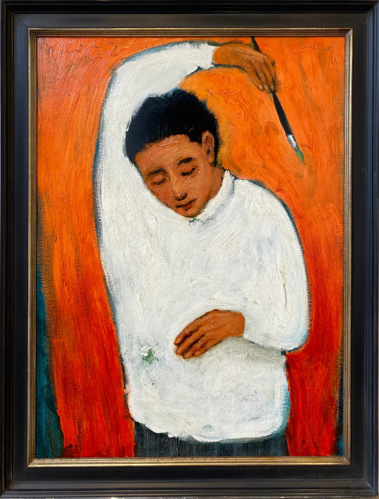 Brian Kershisnik, Paint on my Fancy Shirt, 2022