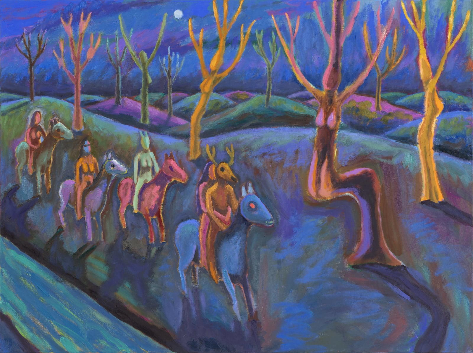 Jim Denomie, Marker Tree, Showing the Way, 2020