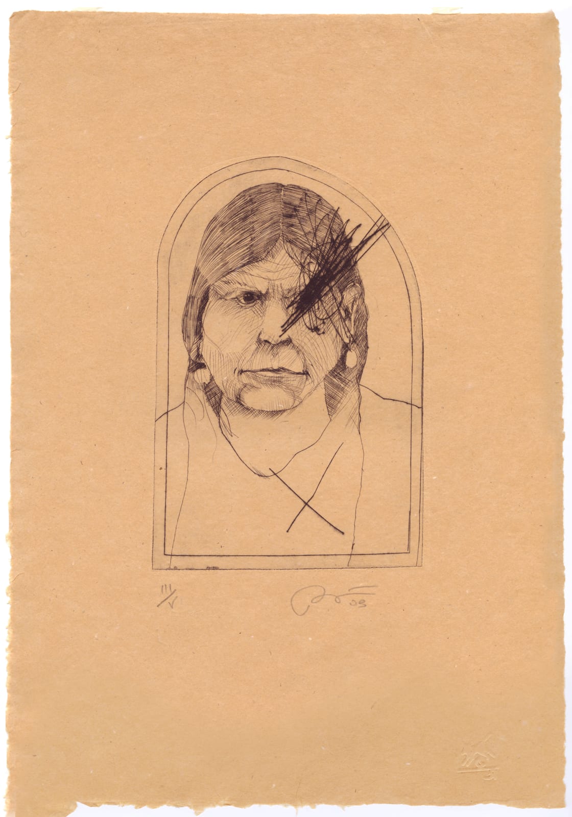 Rick Bartow, She Sees, 2003