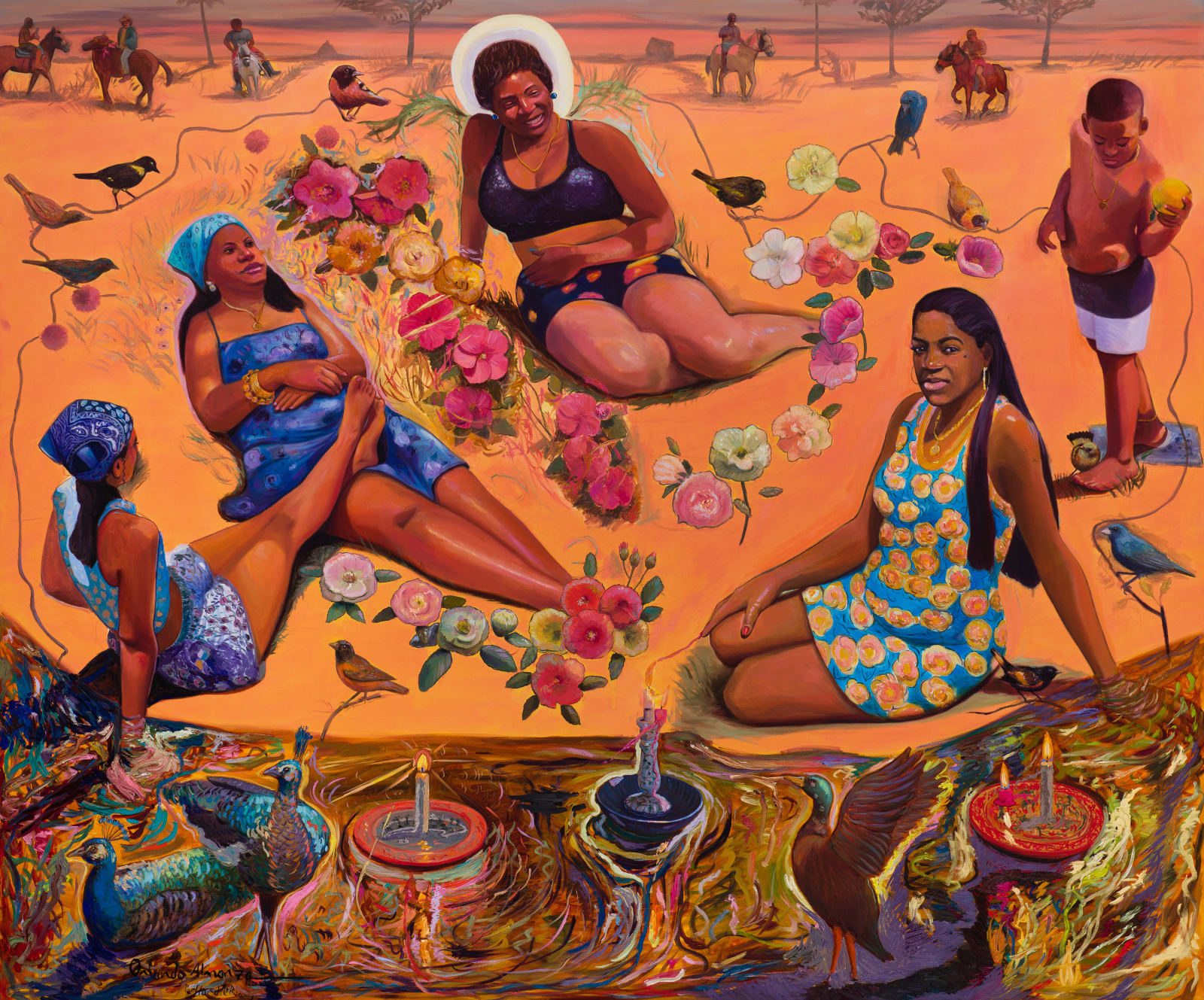 Orlando Almanza, Atardecer en el Río Yáquimo - Sunset on the Yáquimo River (Limited Edition Fine Art Print), 2024