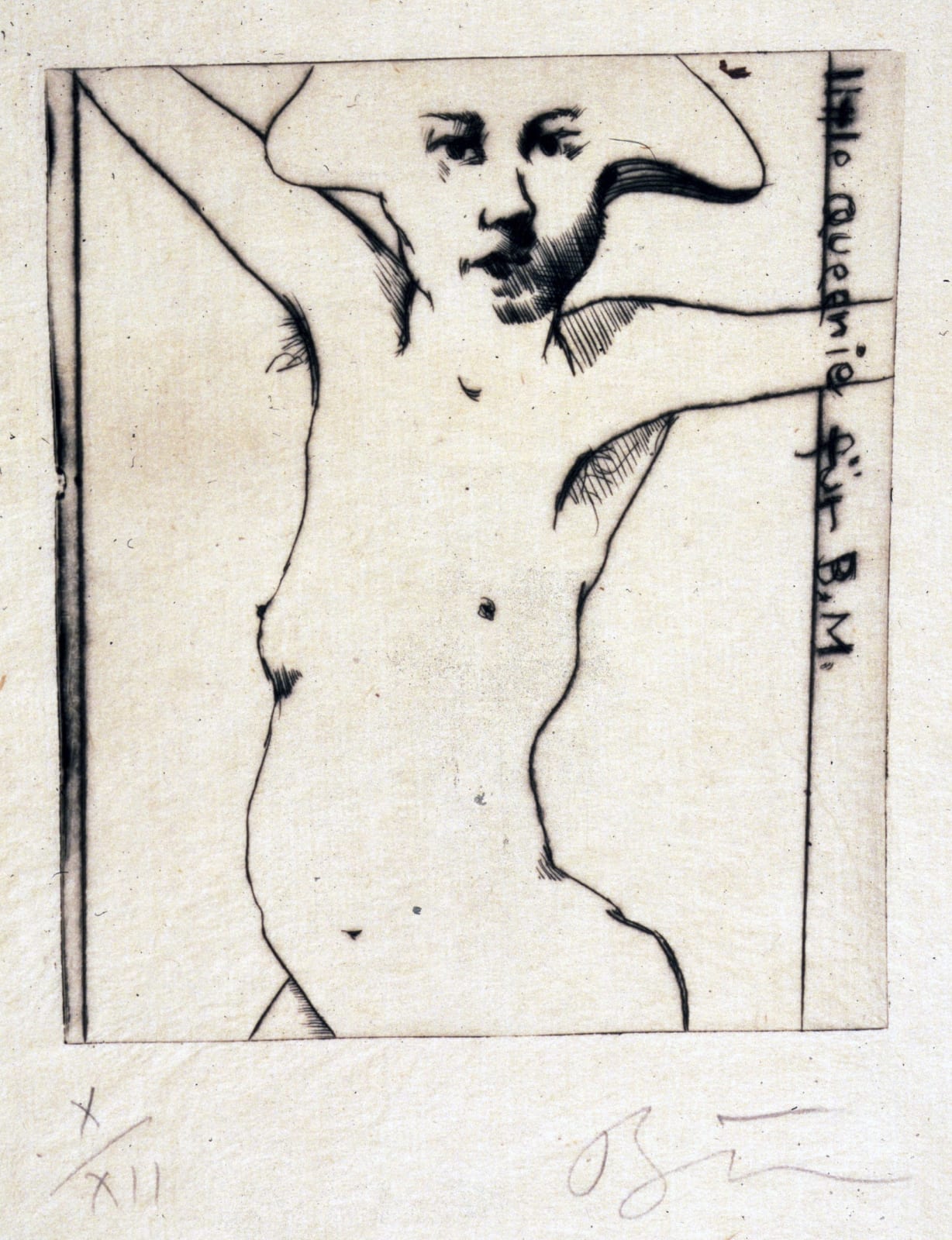 Rick Bartow, Nude (Little Queenie for BM), 1998