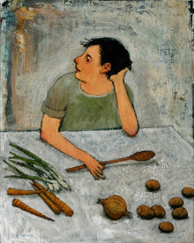 Brian Kershisnik, Food Memory, 2025