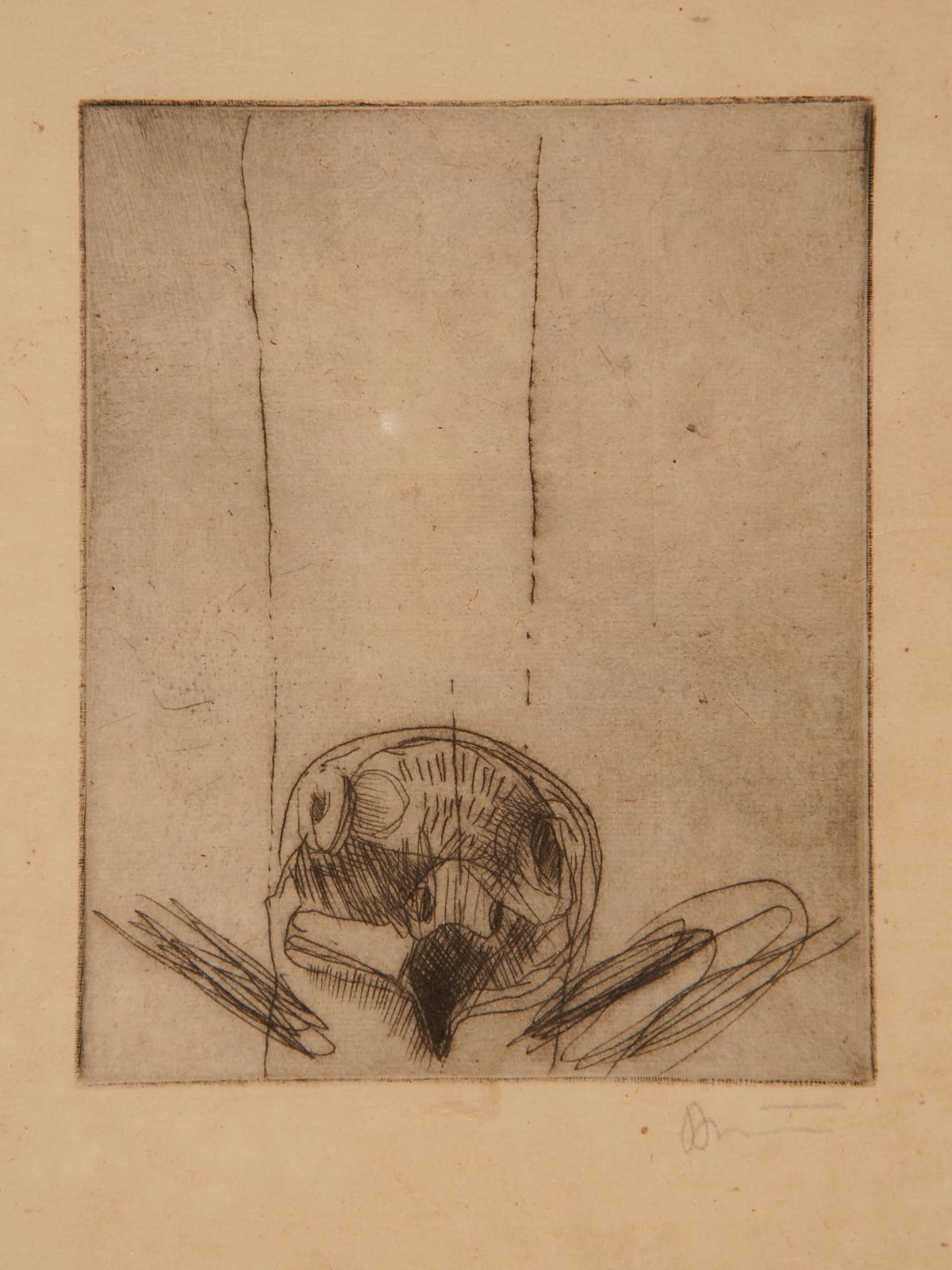 Rick Bartow, Hawk Head, 2015