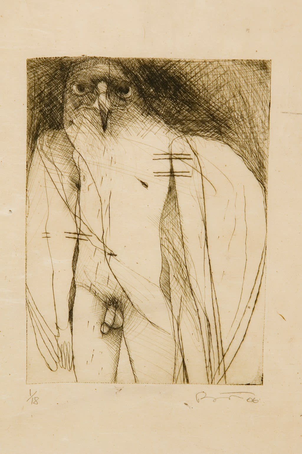 Rick Bartow, Study in Concentration, 2006