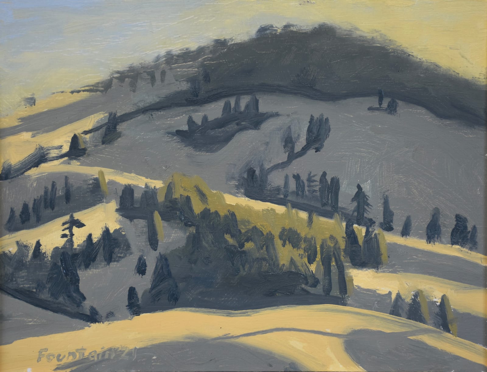 Benny Fountain, Tomer Butte, Wheat Fields, Raking, 2021