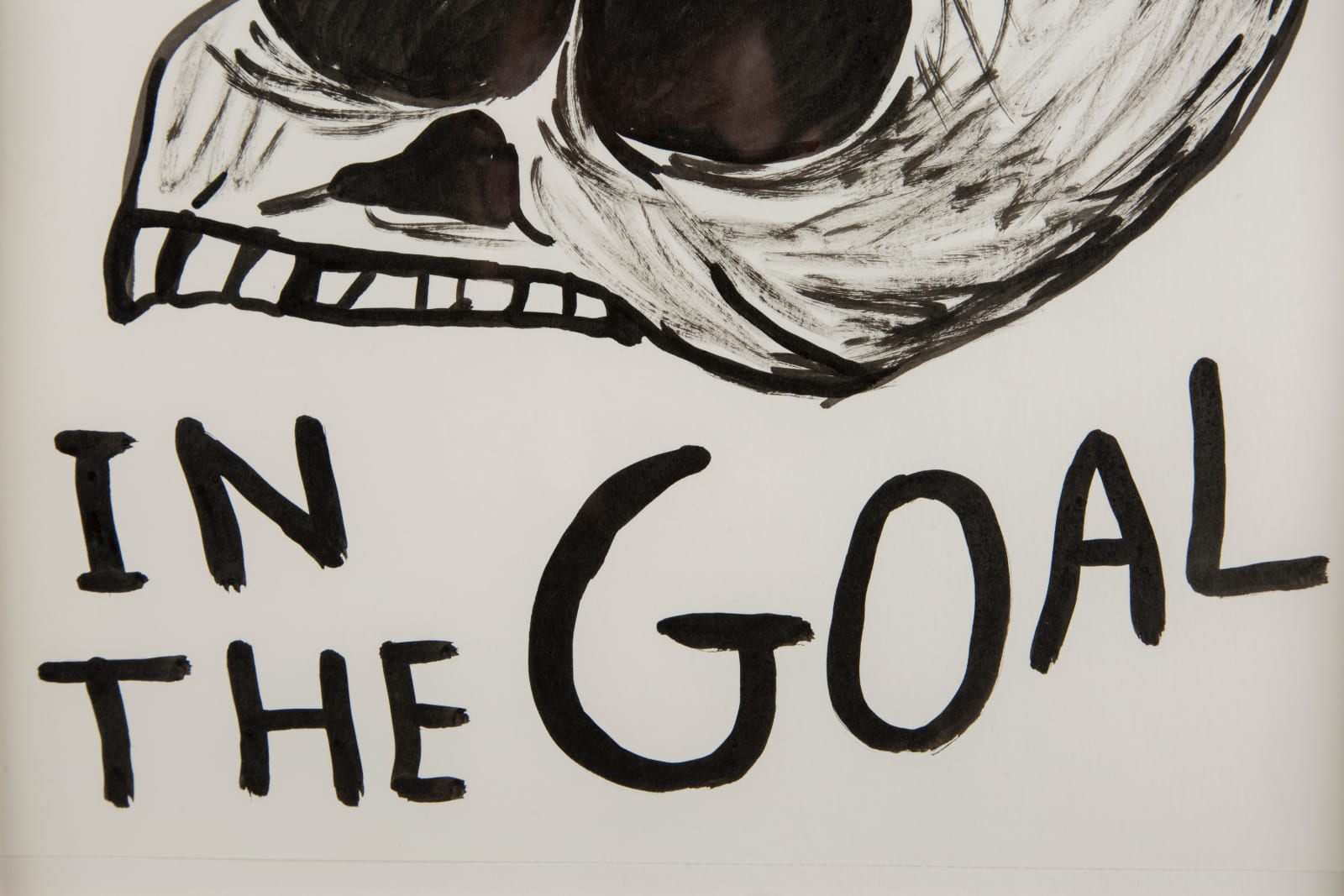 David Shrigley, Untitled (Kick the skull...), 2013