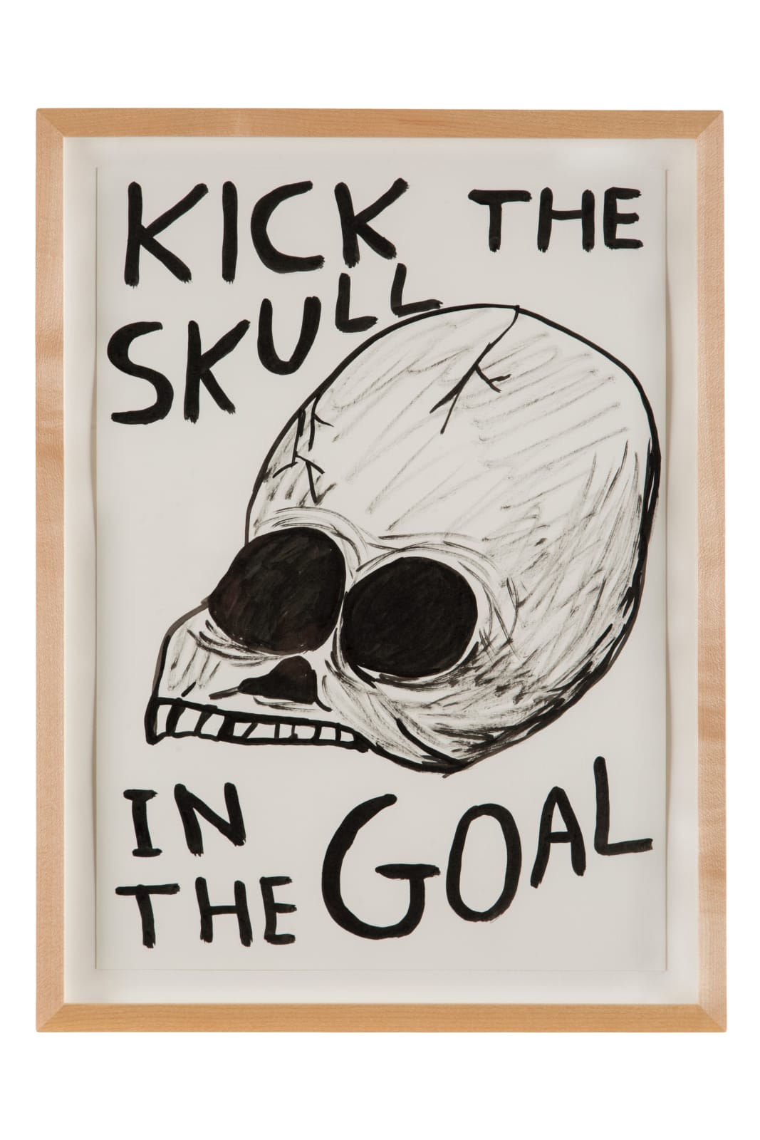 David Shrigley, Untitled (Kick the skull...), 2013