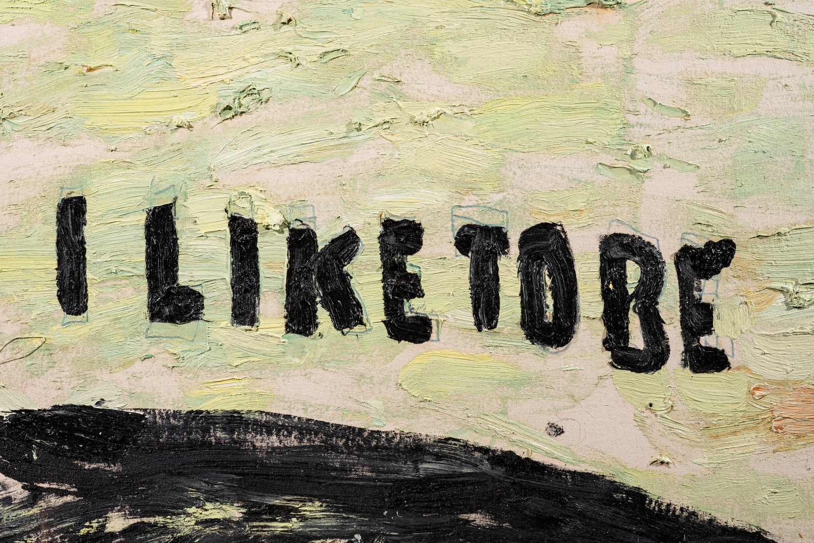 Rose Wylie, I Like to Be, 2020