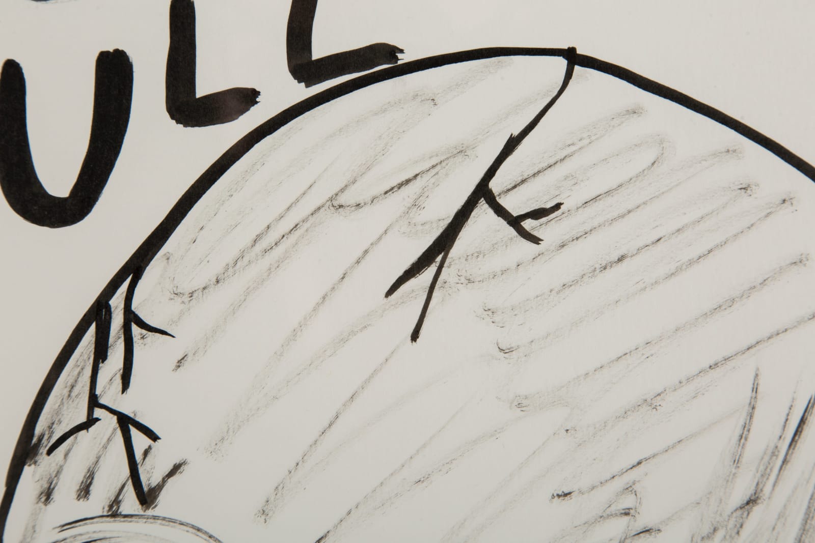 David Shrigley, Untitled (Kick the skull...), 2013