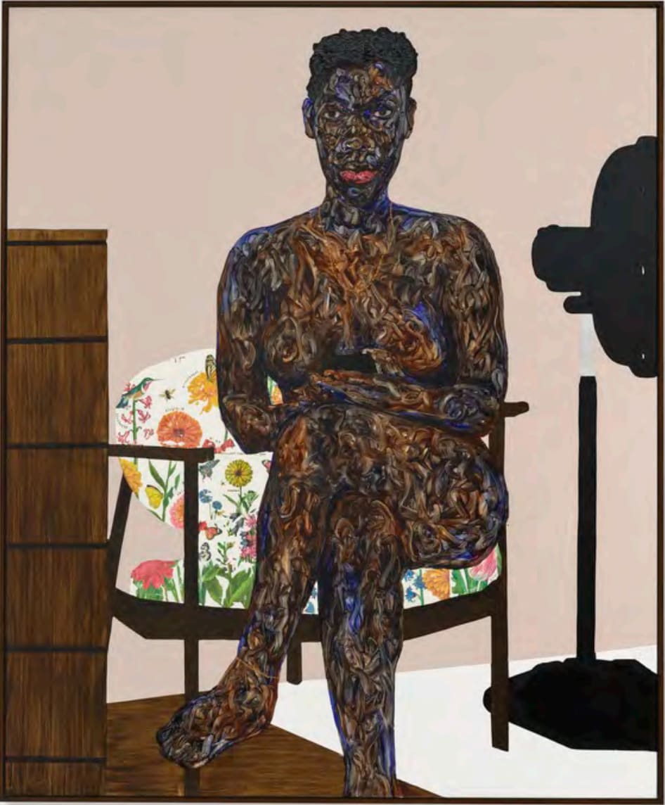 Amoako Boafo, Black Pedestal Fan, 2025