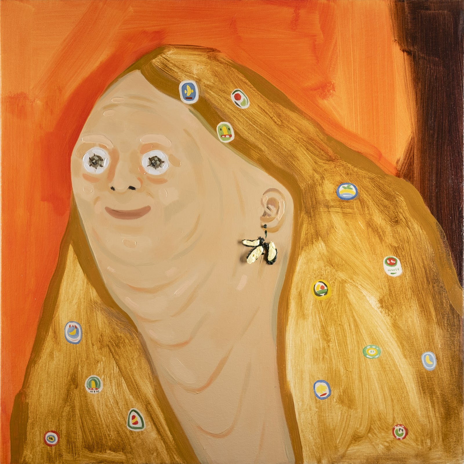 Gina Mier, Fruit stickers, 2019