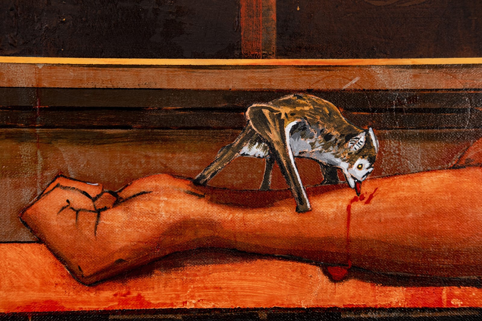 Hernan Bas, Three Vampires, 2020