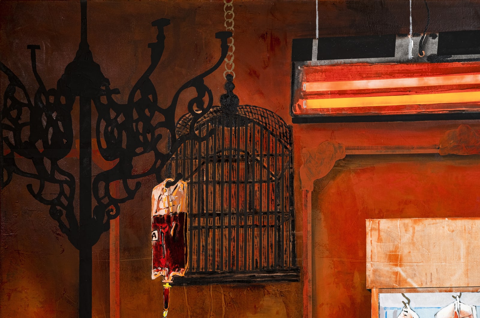 Hernan Bas, Three Vampires, 2020