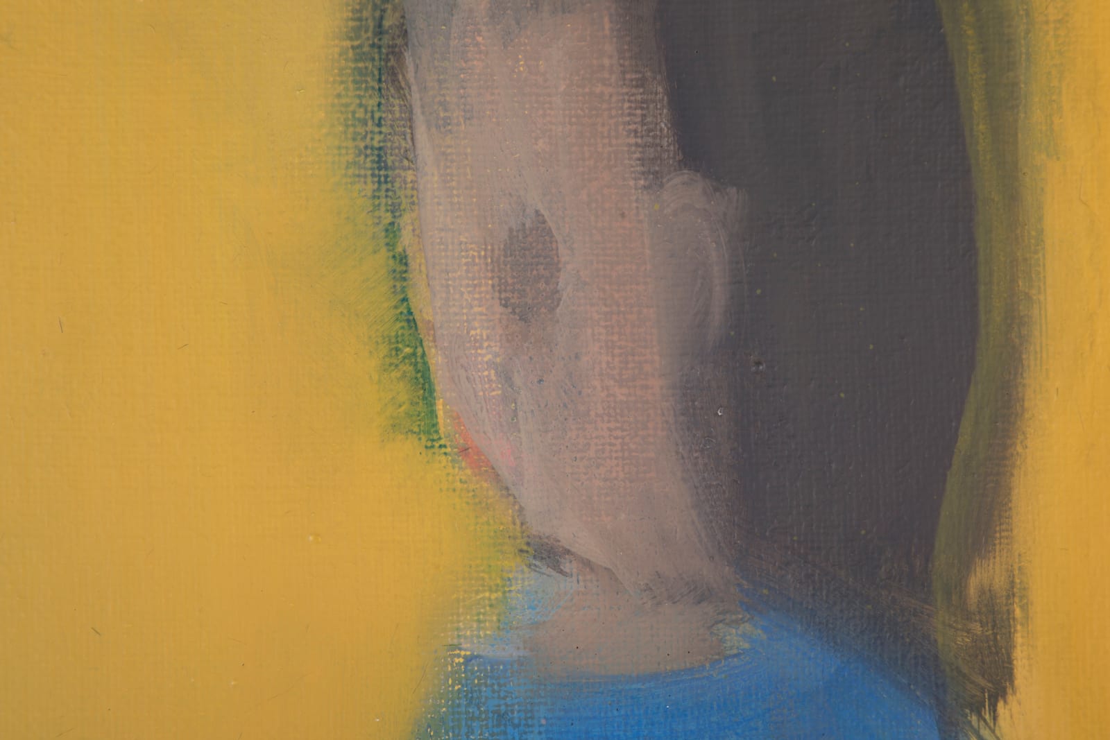 Leiko Ikemura, Standing in Dark Yellow (Stehende in Dunkelgelb), 1995-1996