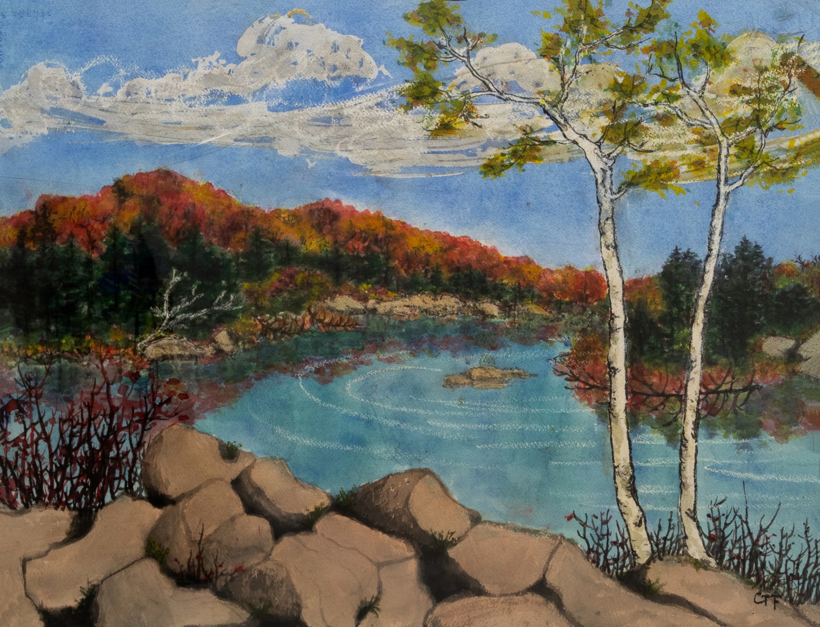 Constance Fong, Two Birchs 双桦