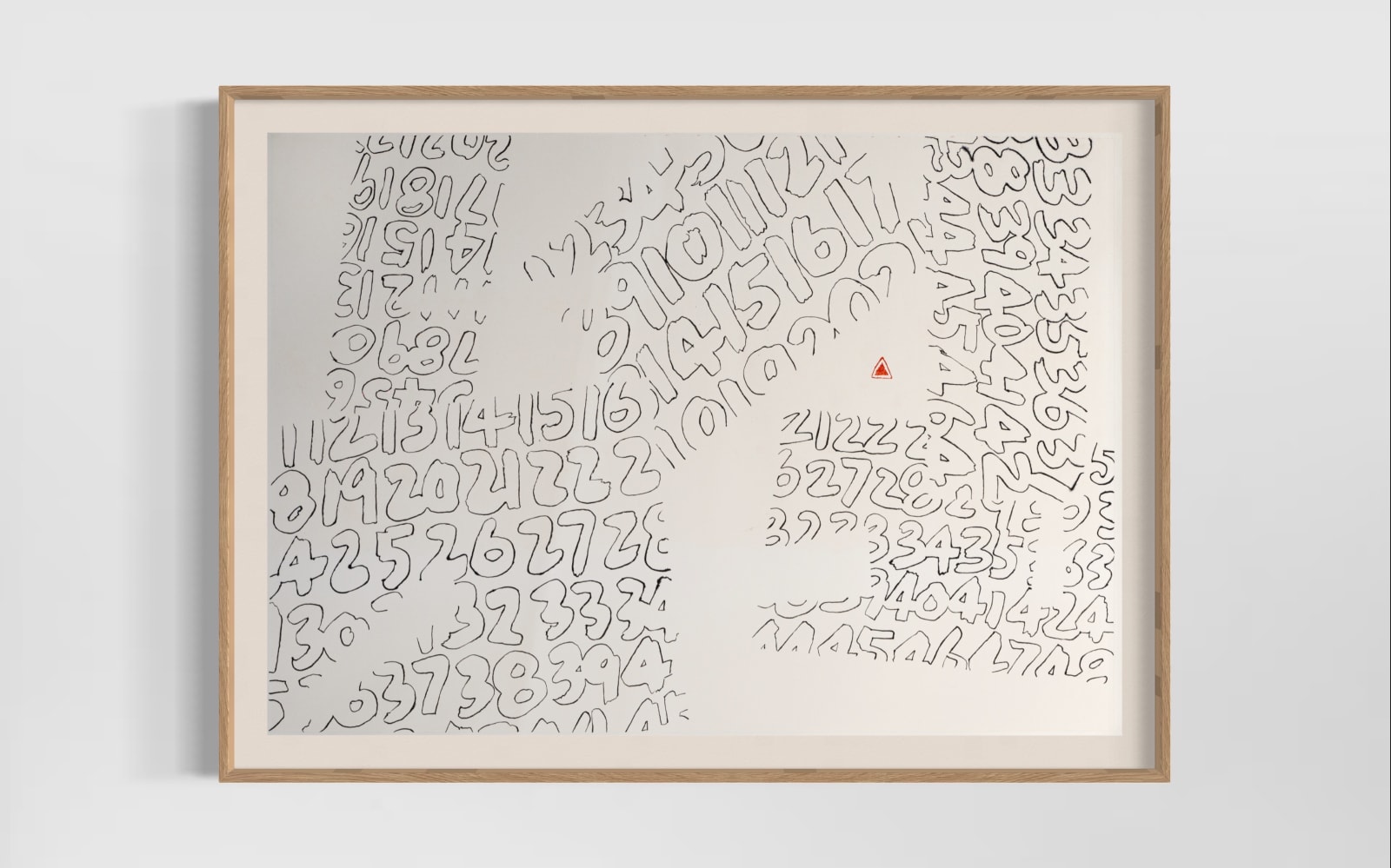 Fung Ming Chip, NumberS: Form Vacant Script II, 数字系列:定型空心字(二), 2022
