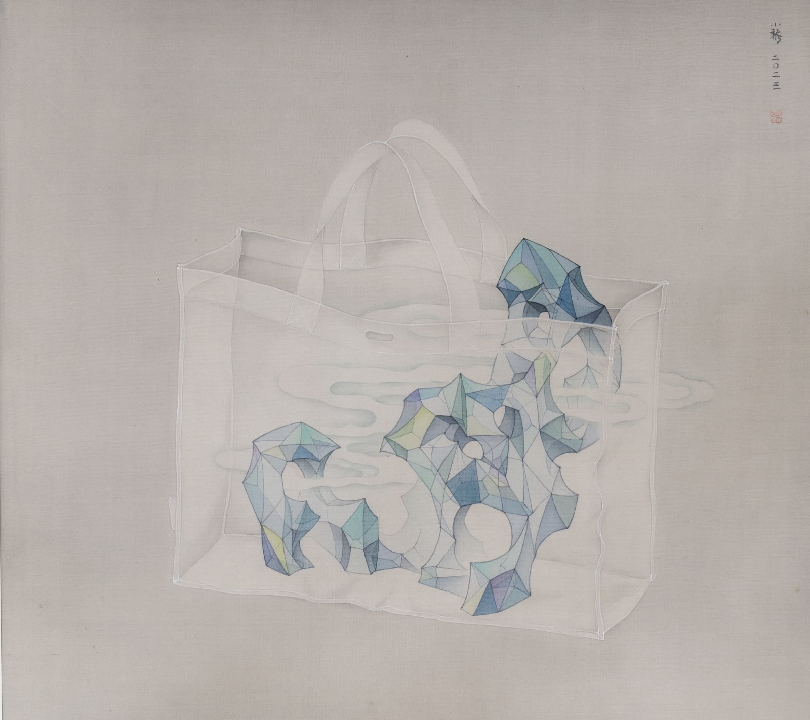 Zhang Xiaoli, The Blue Rock 蓝石头, 2023