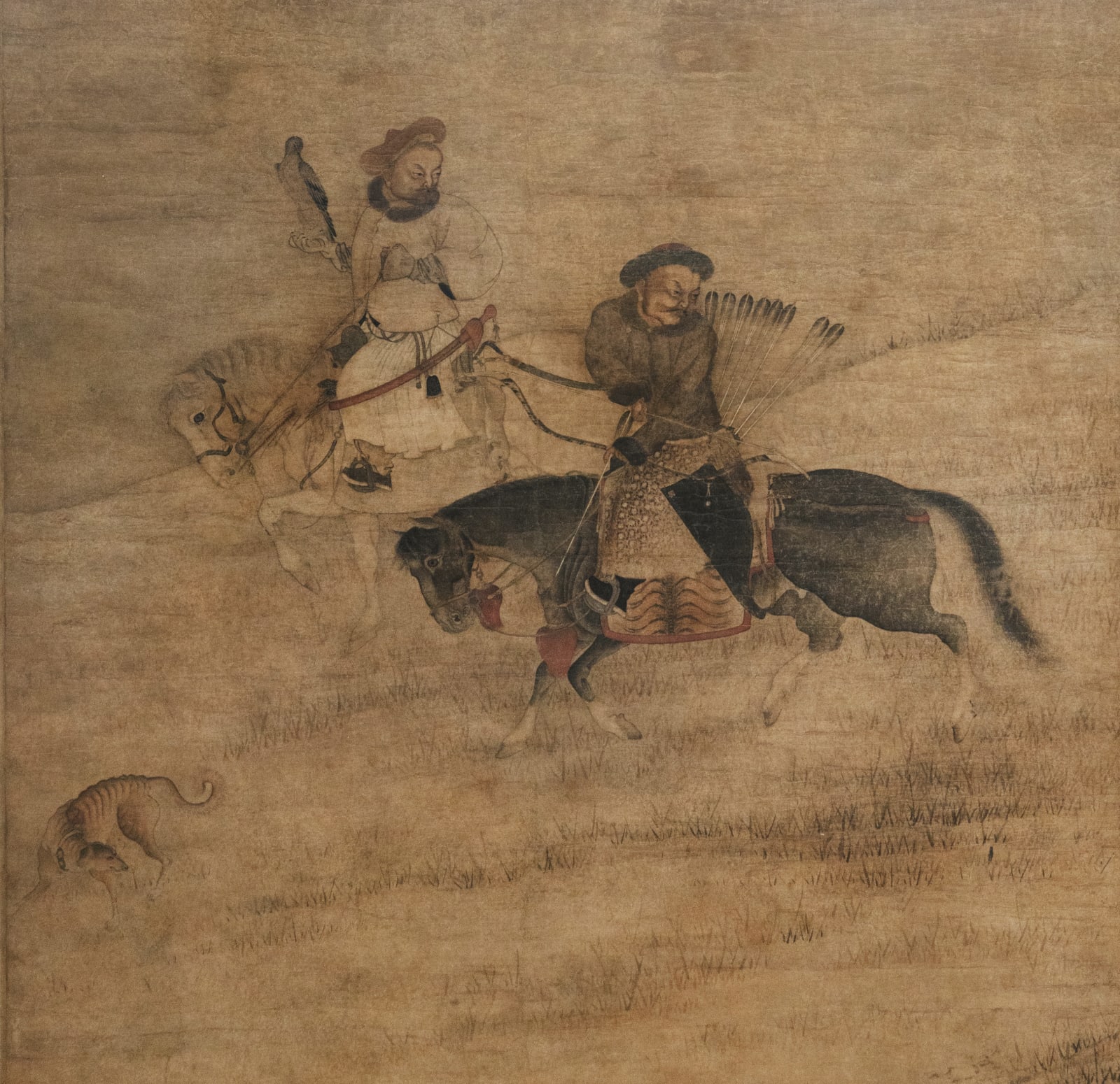 Anonymous 無款, Horseback Hunting in the Autumn Fields 秋野騎獵