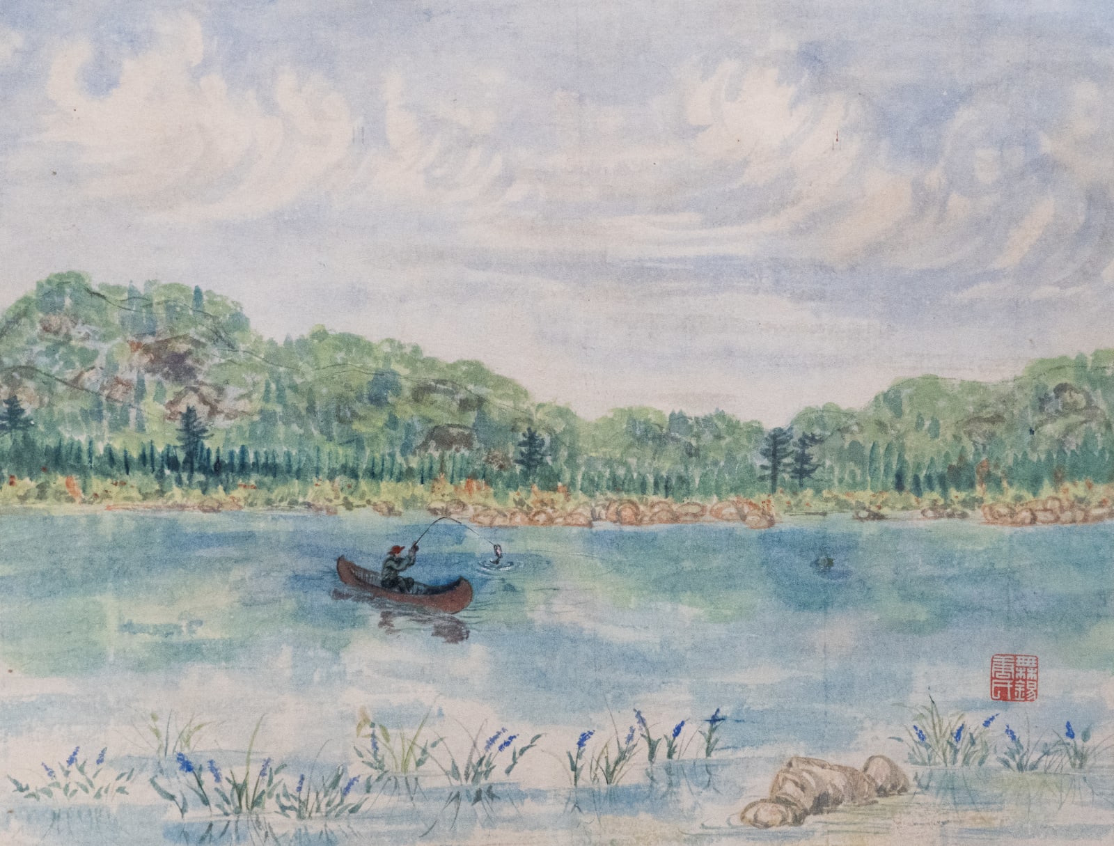 Constance Fong, Fishing on a Lone Boat 孤舟独钓