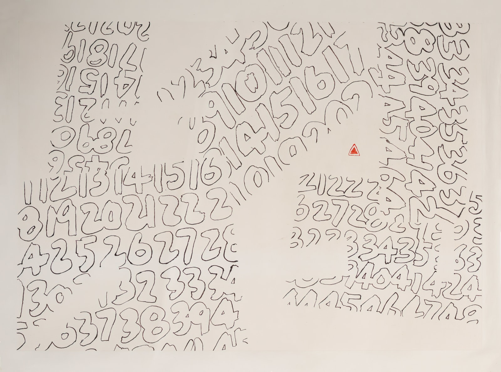 Fung Ming Chip, NumberS: Form Vacant Script II, 数字系列:定型空心字(二), 2022