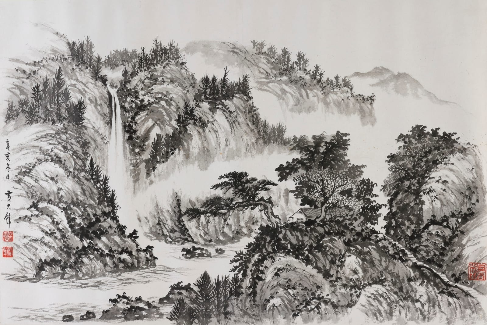 Huang Junbi, 空山飛瀑, 1971