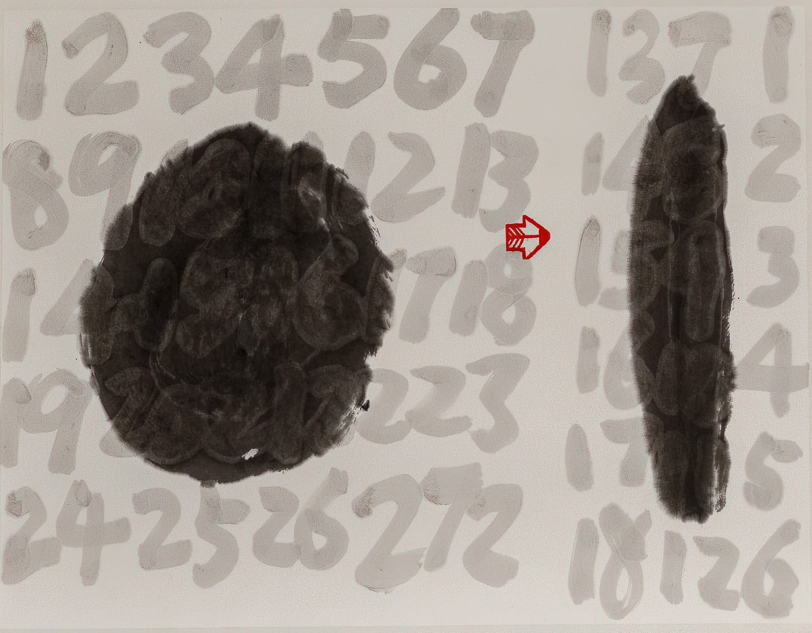 Fung Ming Chip, NumberS: Form Transparent Script II, 数字系列:定型透字(二), 2022