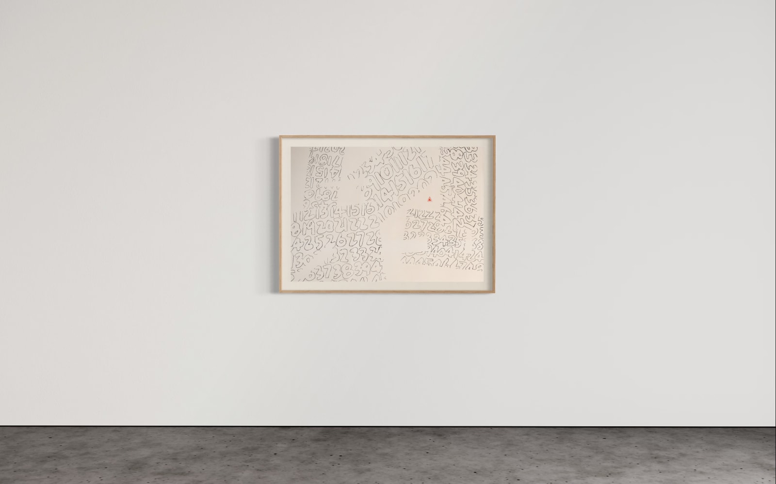 Fung Ming Chip, NumberS: Form Vacant Script II, 数字系列:定型空心字(二), 2022