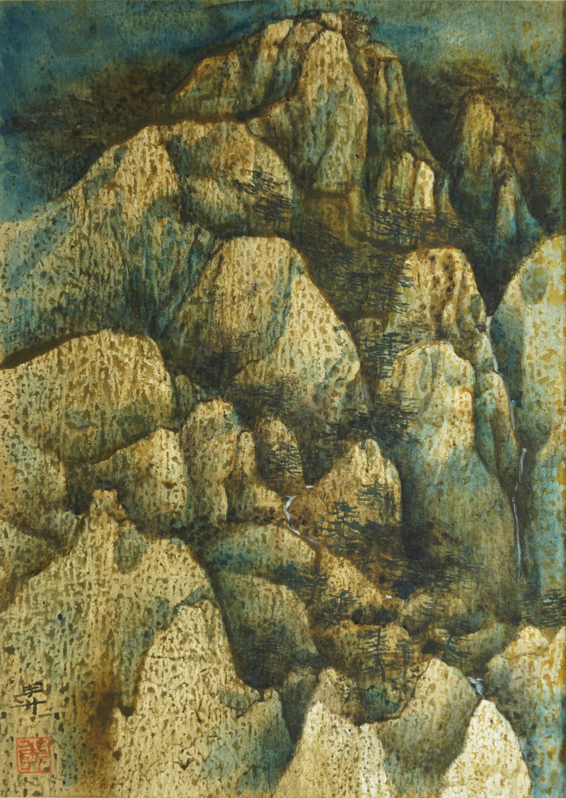 Wang Mansheng, Sunset 夕陽, 2009