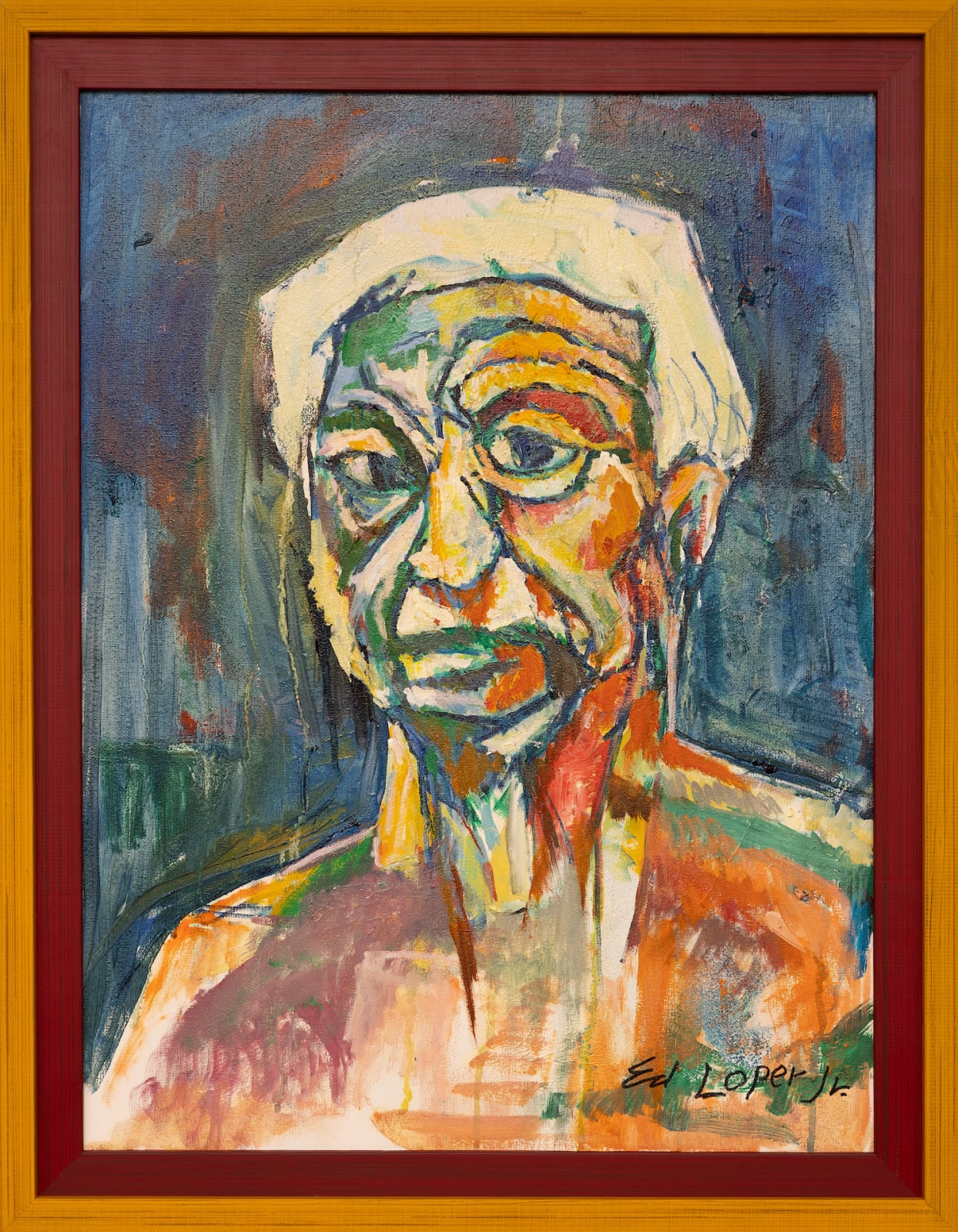 Edward L. Loper Jr., Self Portrait (Me, The Colorful Man), 2021