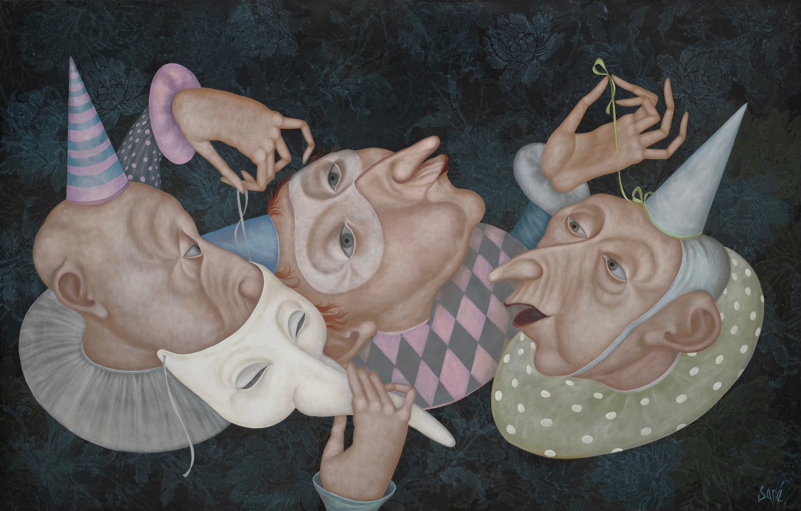 Evgenia Saré, Maskeler Aşağı / Bas les Masques (Down with the Masks), 2024