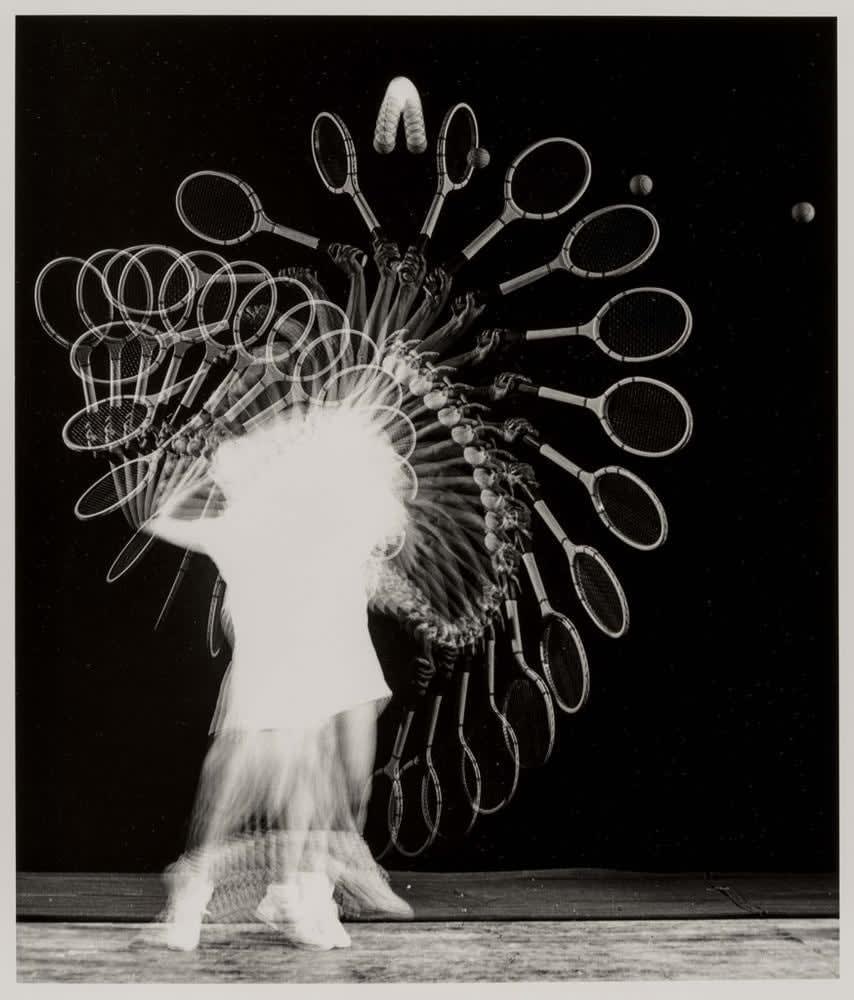 Harold Edgerton, Tennis Serve, 1952.