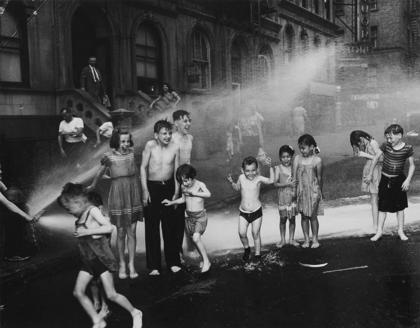Weegee, Fire Hydrant, 1937.
