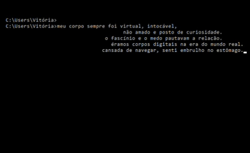 Vitória Cribb, Prompt de Comando, 2019