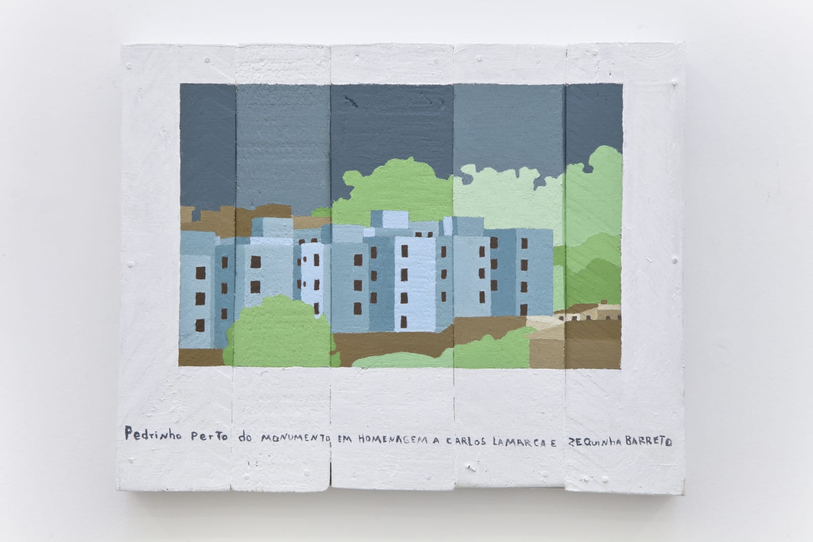 Desali, Pedrinho perto do monumento em homenagem a Carlos Lamarca e Zequinha Barreto, 2020