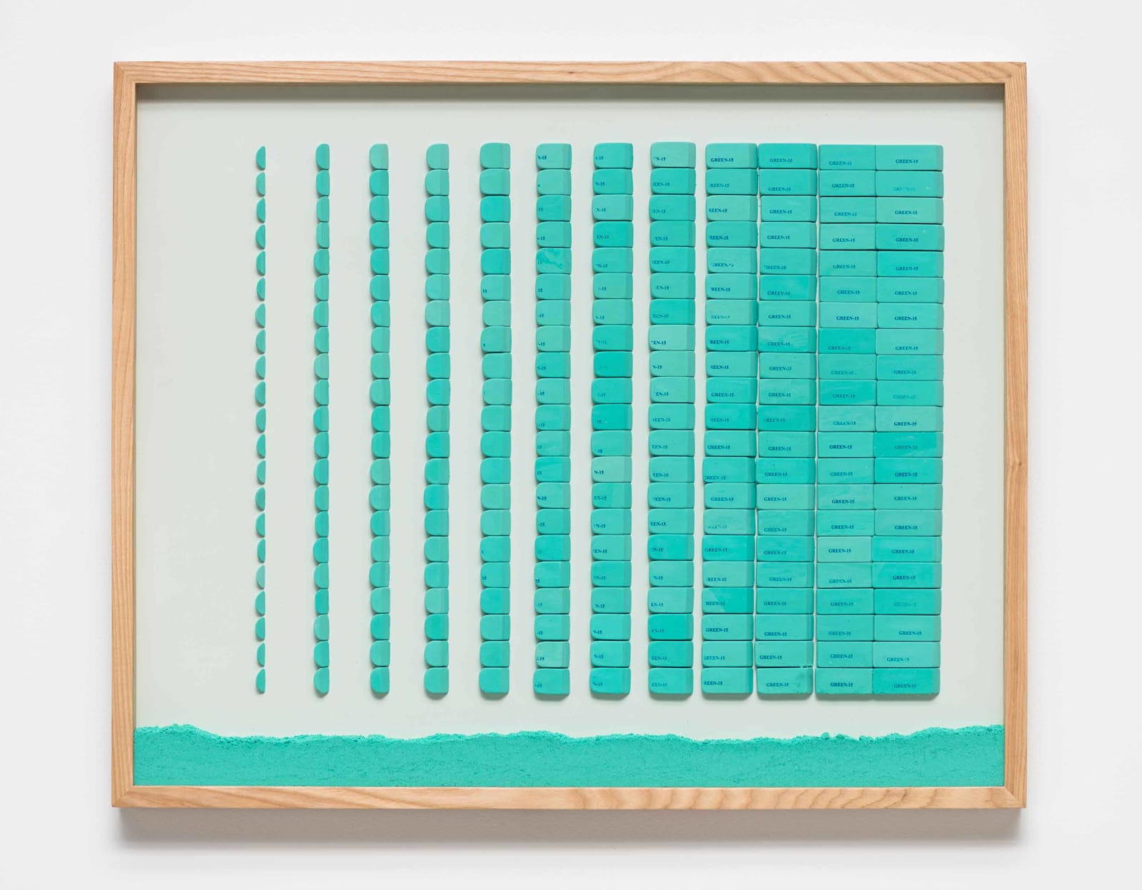 Marcius Galan, Composição apagada (green 15), 2014