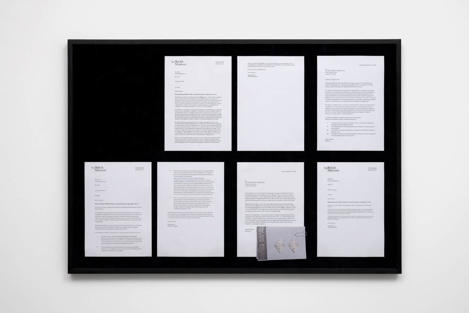 Ilê Sartuzi, Sleight of Hand (Letters), 2024