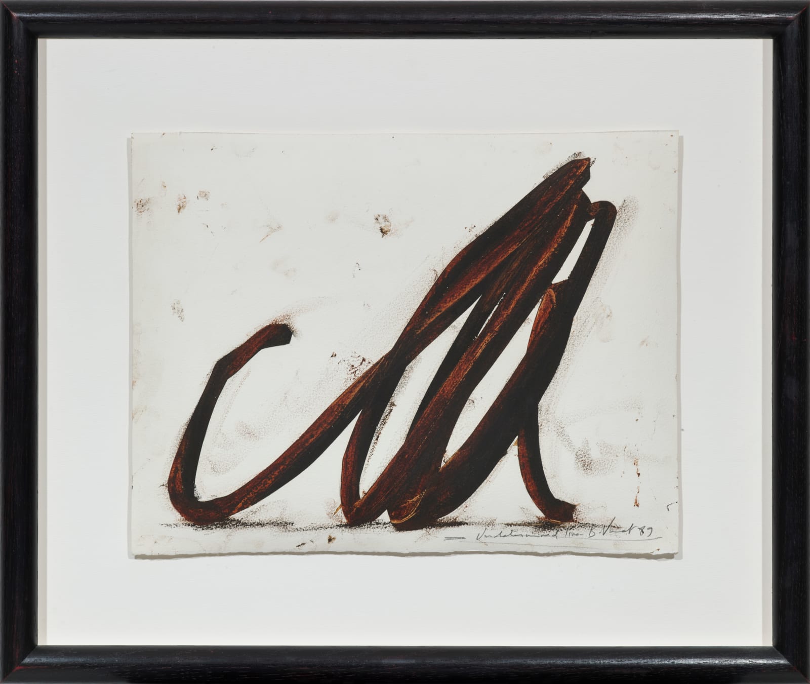 Bernar Venet, "Undetermined line", 1989