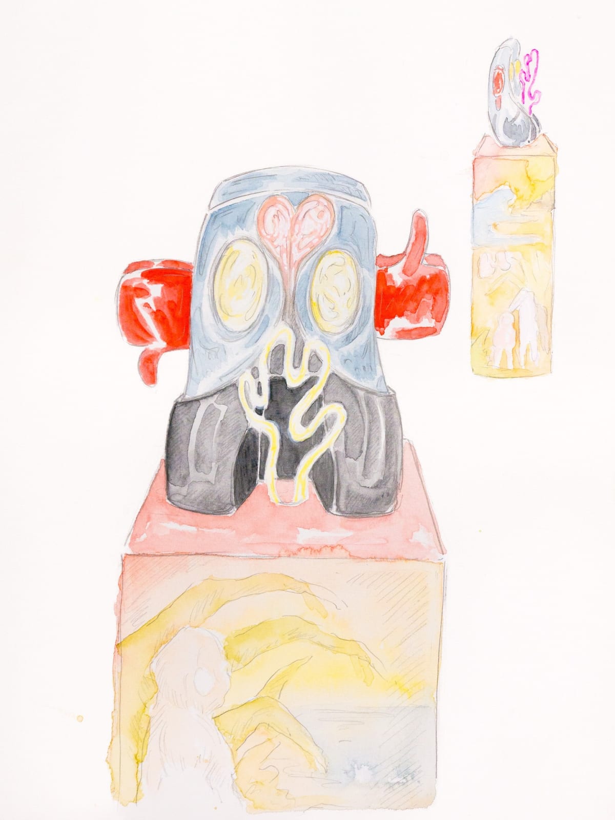 Agathe Brahami Ferron, Croquis préparatoire 12, 2022