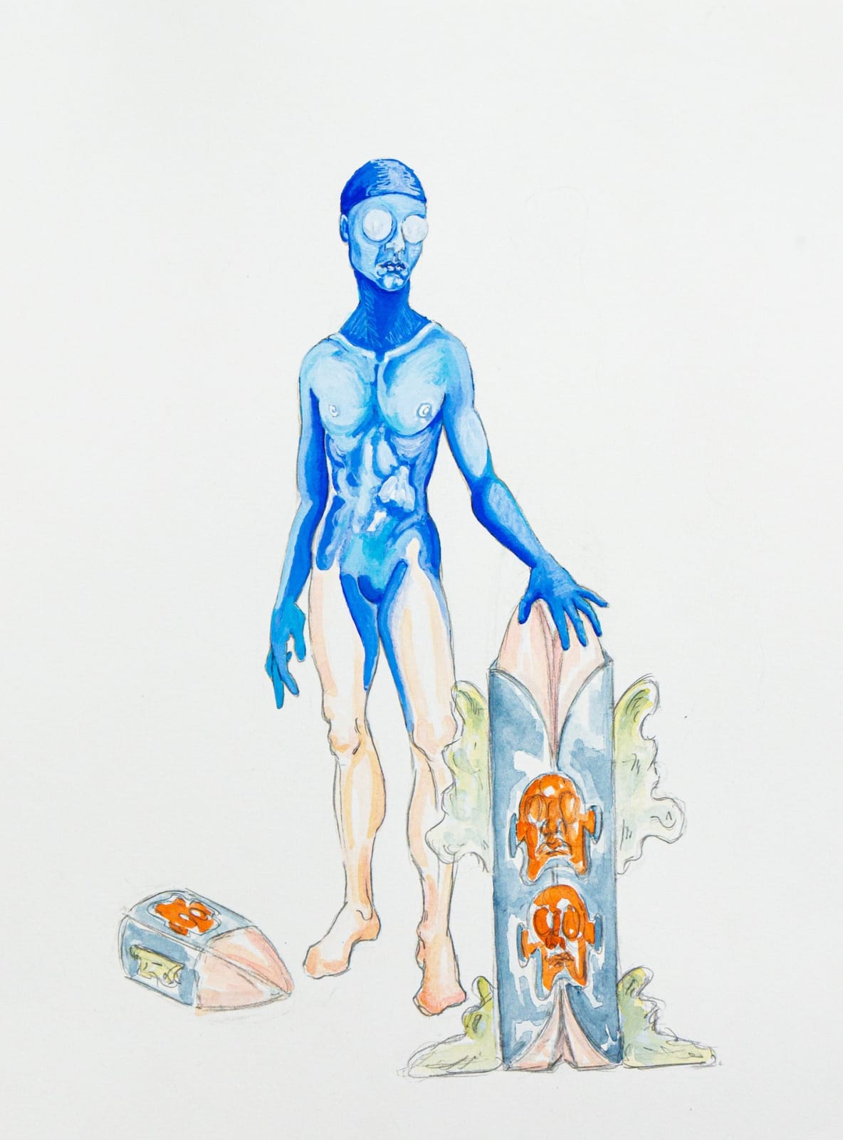 Agathe Brahami Ferron, Croquis préparatoire 10, 2022