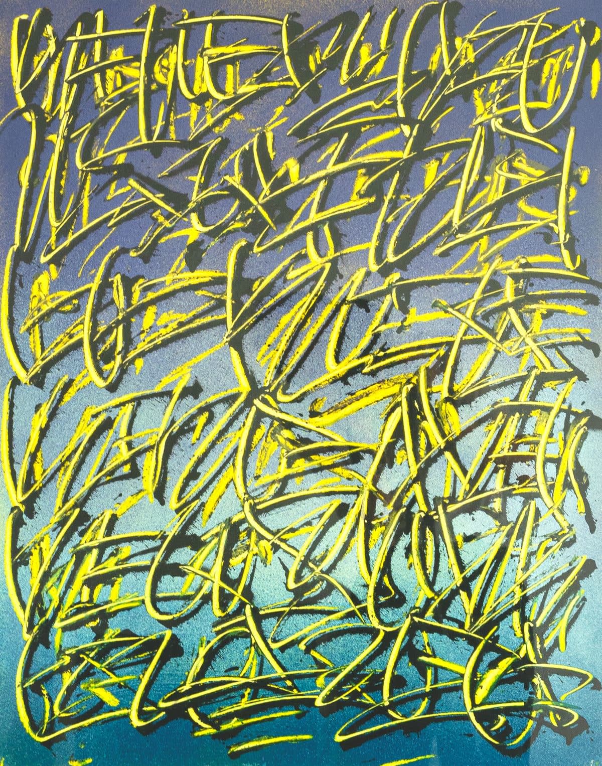 Tanc, Ecriture automatique yellow, 2022