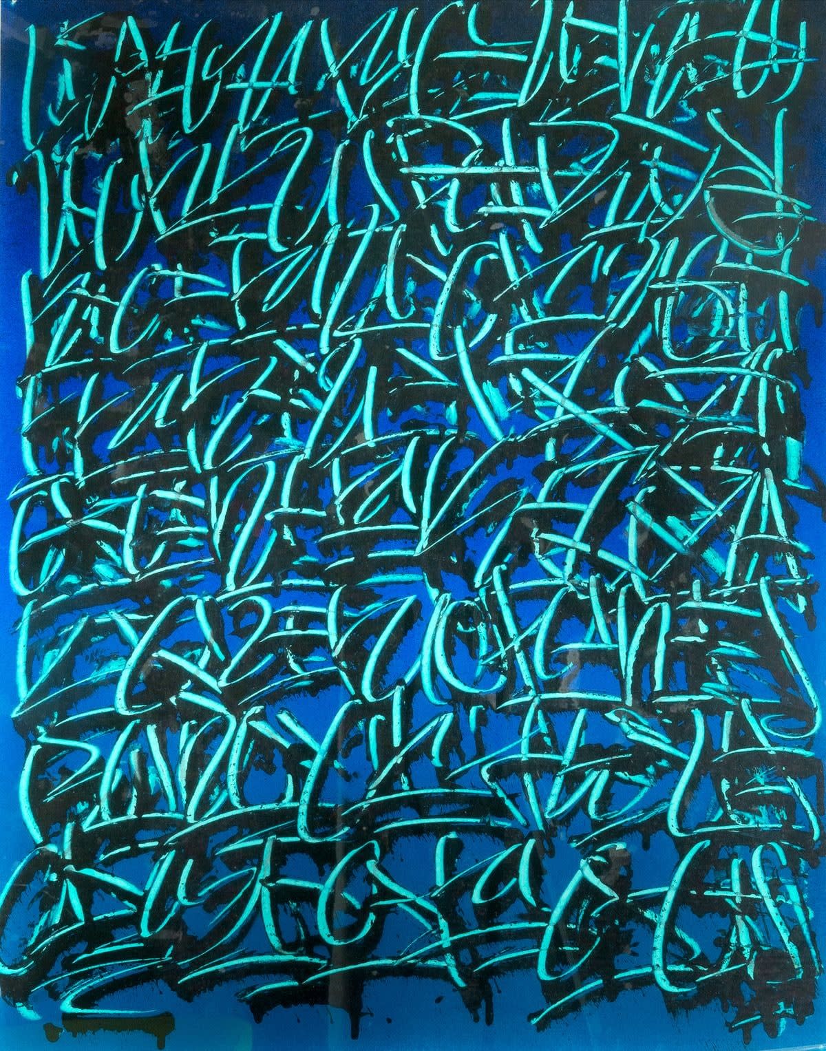 Tanc, Ecriture automatique dark blue, 2022